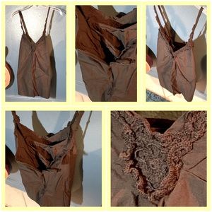 Inc Black dress midi lace details sz 10